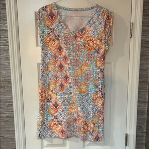 Talbots Multicolor Floral Mini Dress